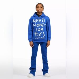 Rockstar Original boys dag royal blue stacked flare jean